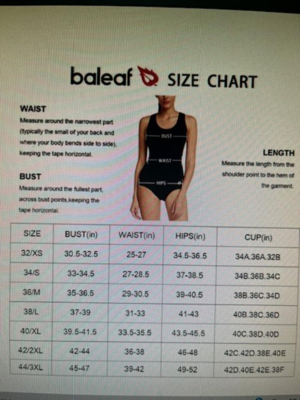 New Baleaf Women's One Piece Bathing Suit Conservative Athletic Swimsuit Black L - Picture 4 of 4